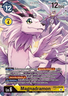 Digimon Card Draconic Roar Magnadramon Alt Art EX3-036 R