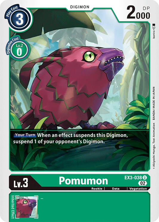 Digimon Card Draconic Roar Pomumon EX3-038 U