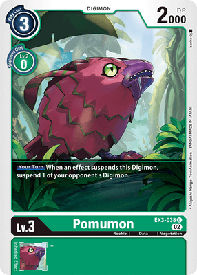 Digimon Card Draconic Roar Pomumon EX3-038 U