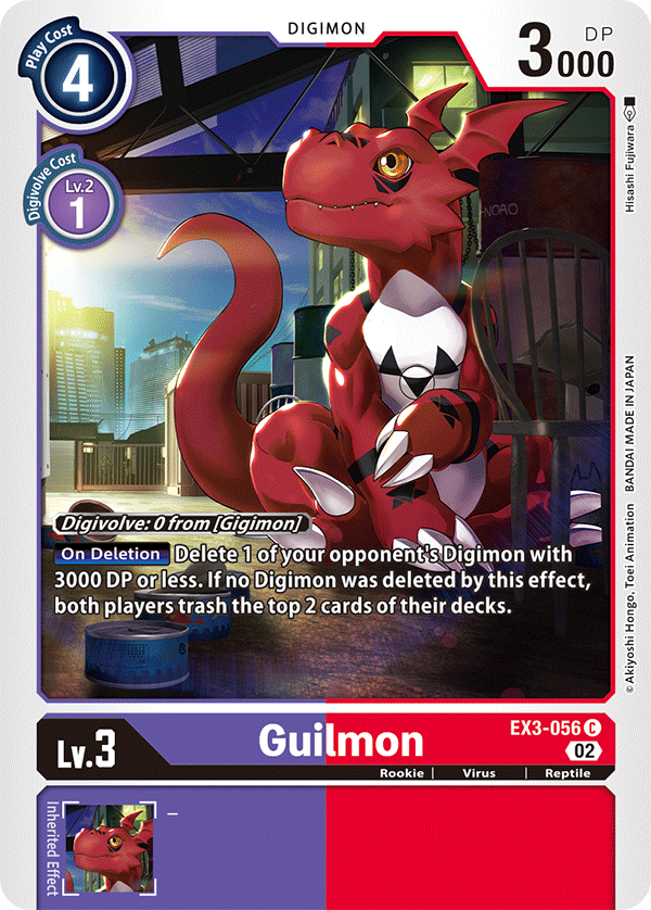 Digimon Card Draconic Roar Guilmon EX3-056 C