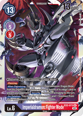 Digimon Card Draconic Roar Imperialdramon: Fighter Mode EX3-073 SEC