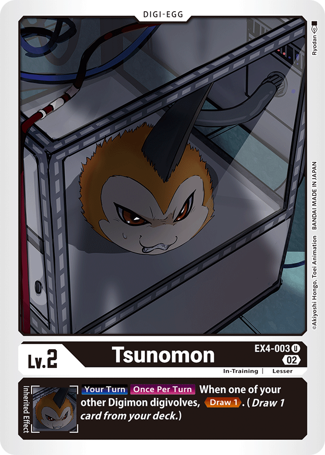 Digimon Card Alternative Being Tsunomon EX4-003 U