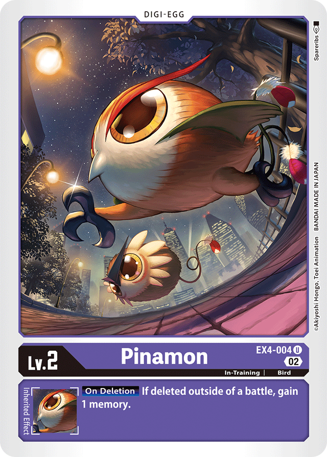 Digimon Card Alternative Being Pinamon EX4-004 U