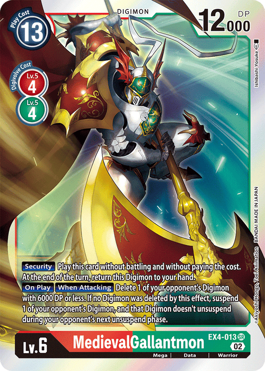 Digimon Card Alternative Being MedievalGallantmon EX4-013 SR