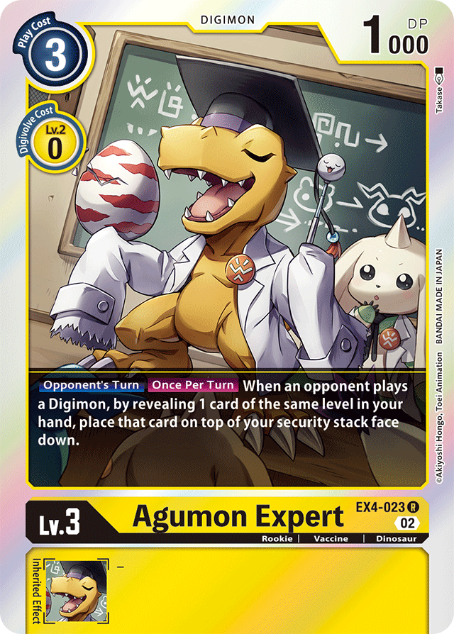 Digimon Card Alternative Being Agumon Expert EX4-023 R