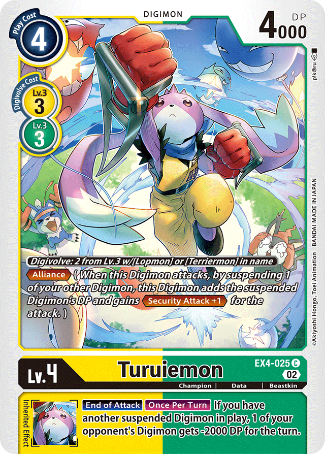 Digimon Card Alternative Being Turuiemon EX4-025 C