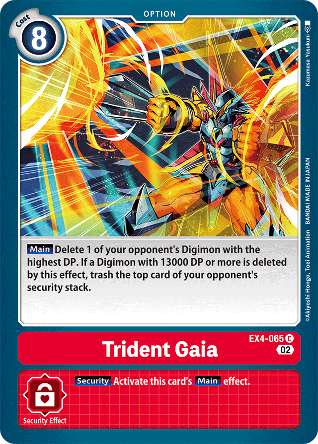 Digimon Card Alternative Being Trident Gaia EX4-065 C