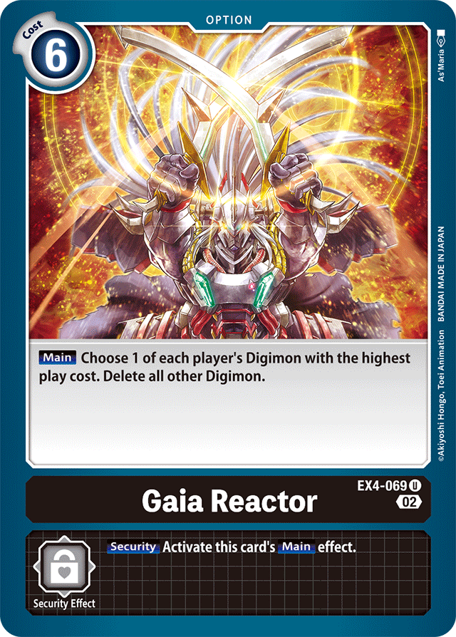 Digimon Card Alternative Being Gaia Reactor EX4-069 U