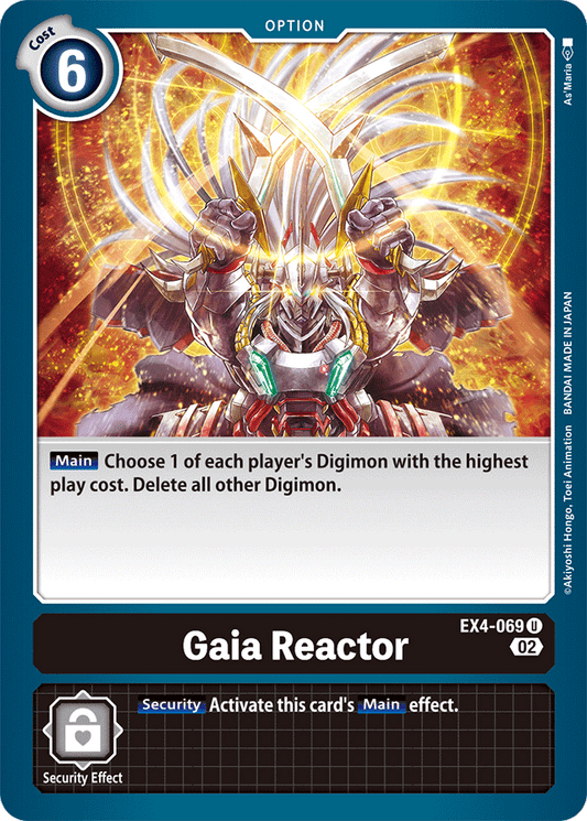 Digimon Card Alternative Being Gaia Reactor EX4-069 U