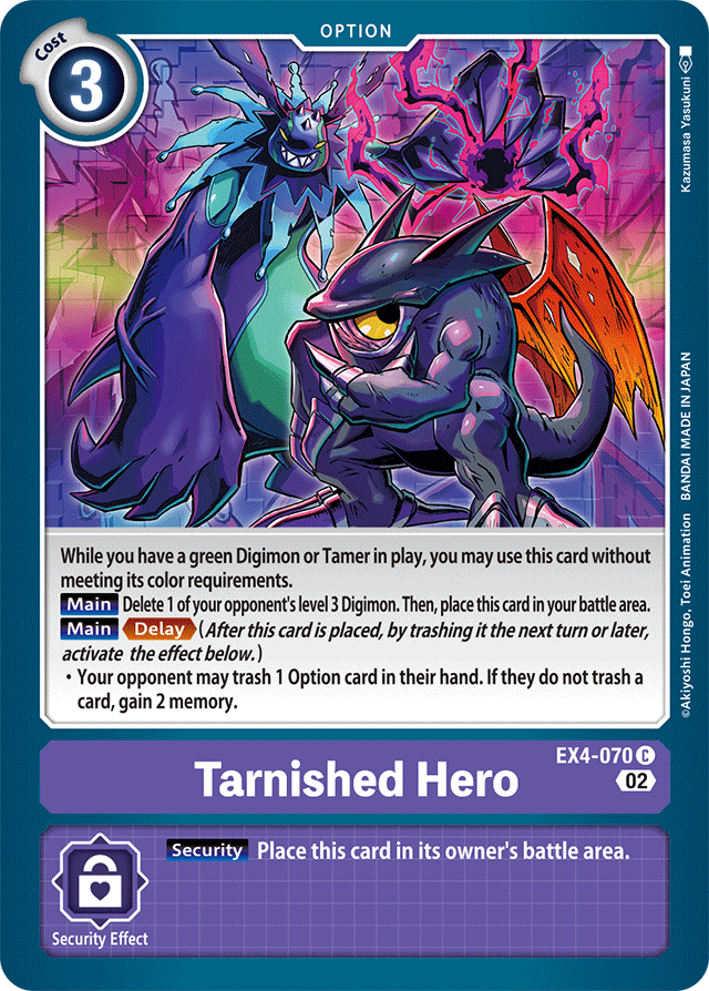 Digimon Card Alternative Being Tarnished Hero EX4-070 C