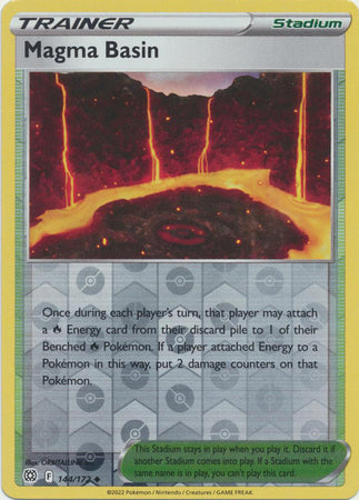 Pokemon Card Brilliant Stars 144/172 Magma Basin Reverse Holo Uncommon