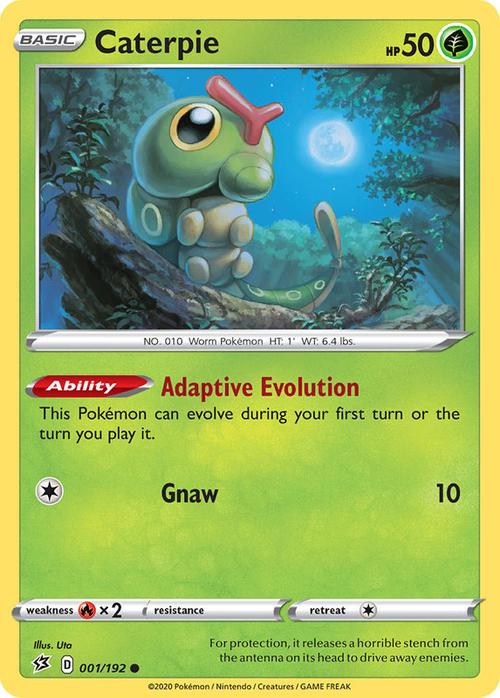 001/192 Caterpie Rebel Clash (RCL) Common