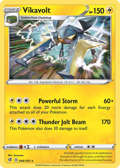 066/192 Vikavolt Rebel Clash (RCL) Holo Rare