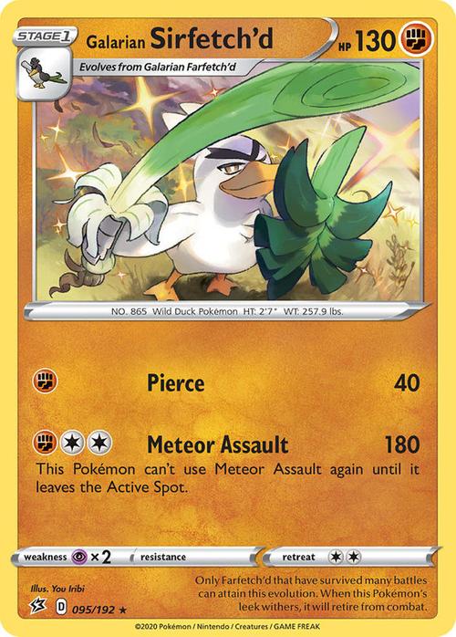 095/192 Galarian Sirfetch'd Rebel Clash (RCL) Holo Rare