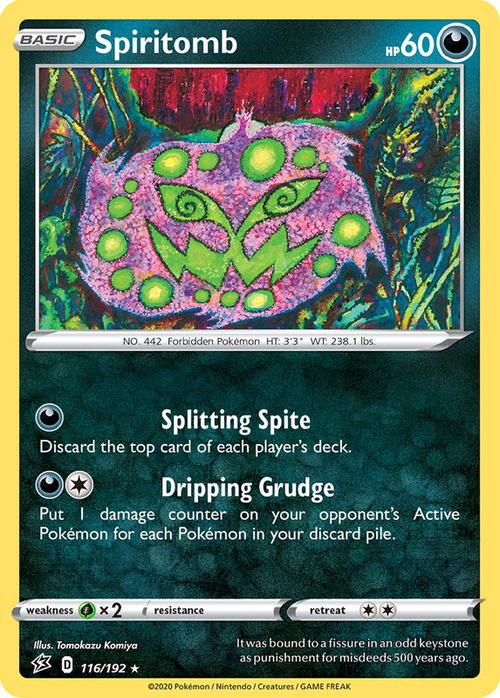 116/192 Spiritomb Rebel Clash (RCL) Rare