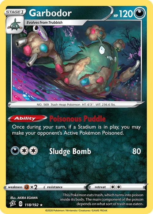 118/192 Garbodor Rebel Clash (RCL) Rare