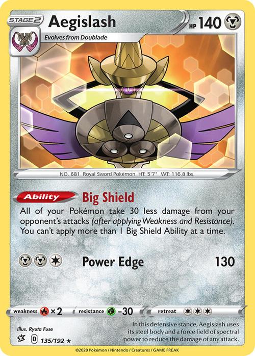 135/192 Aegislash Rebel Clash (RCL) Rare