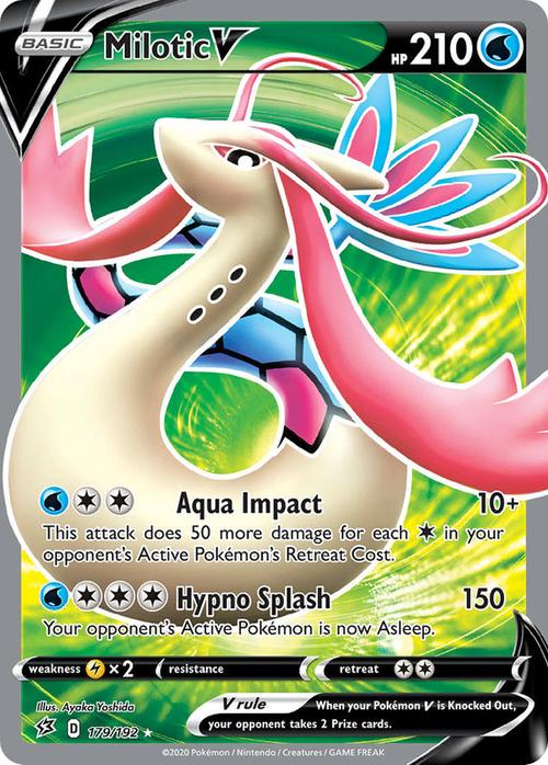 (S) 179/192 Milotic V Rebel Clash (RCL) Full Art Ultra Rare