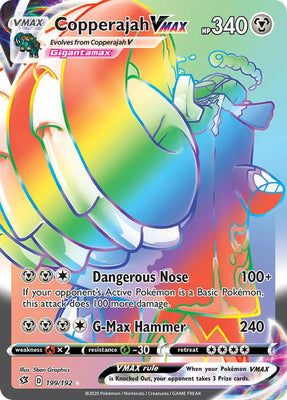199/192 Copperajah VMAX Rebel Clash (RCL) Hyper Rainbow Rare