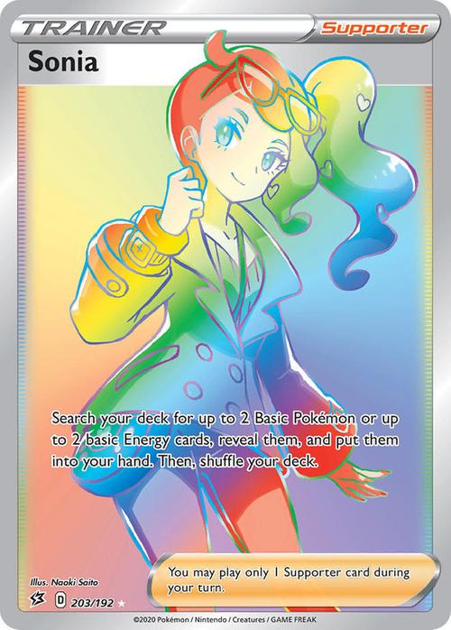 203/192 Sonia Rebel Clash (RCL) Hyper Rainbow Rare