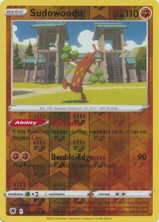 Pokemon Card Astral Radiance 74/189 074/189 Sudowoodo Reverse Holo Common