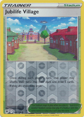 Pokemon Card Astral Radiance 148/189 Jubilife Village Stadium Reverse Holo Uncommon