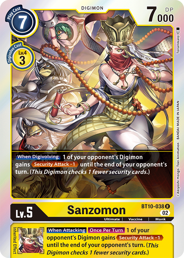 Digimon Card Xros Encounter Sanzomon BT10-038 R