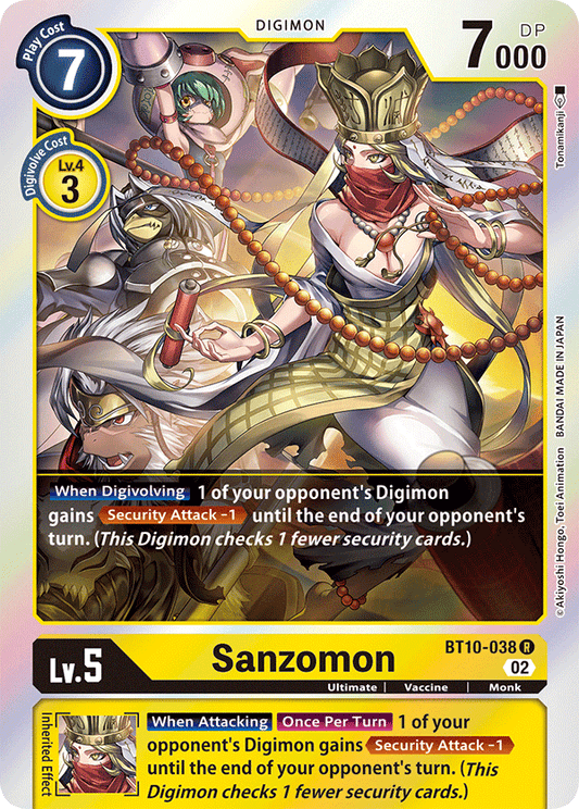 Digimon Card Xros Encounter Sanzomon BT10-038 R