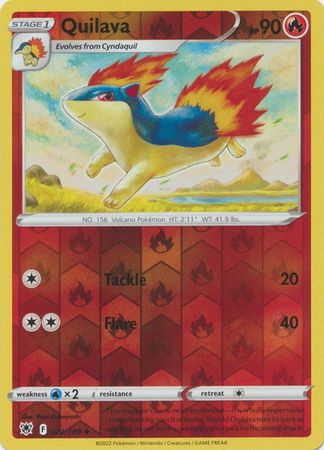 Pokemon Card Astral Radiance 24/189 024/189 Quilava Reverse Holo Uncommon