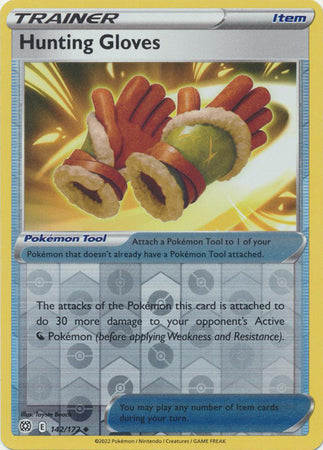 Pokemon Card Brilliant Stars 142/172 Hunting Gloves Reverse Holo Uncommon