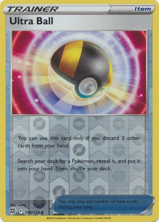 Pokemon Card Brilliant Stars 150/172 Ultra Ball Reverse Holo Uncommon *M*