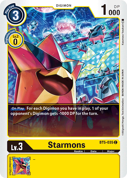 Digimon Card Battle of Omni Starmons BT5-035 C