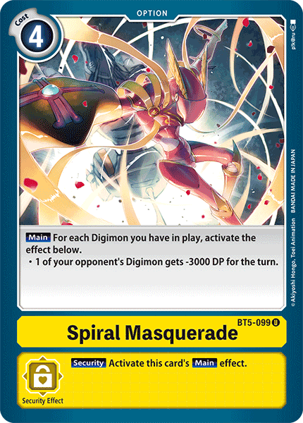 Digimon Card Battle of Omni Spiral Masquerade BT5-099 U