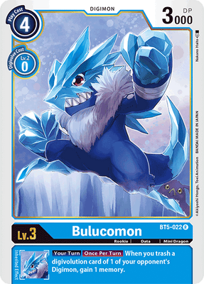 Digimon Card Battle of Omni Bulucomon BT5-022 R