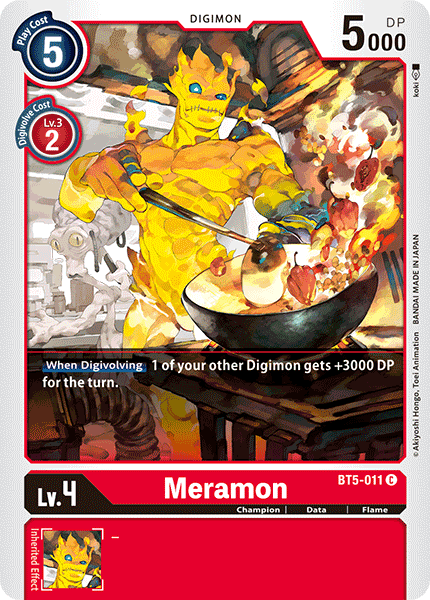 Digimon Card Battle of Omni Meramon BT5-011 C