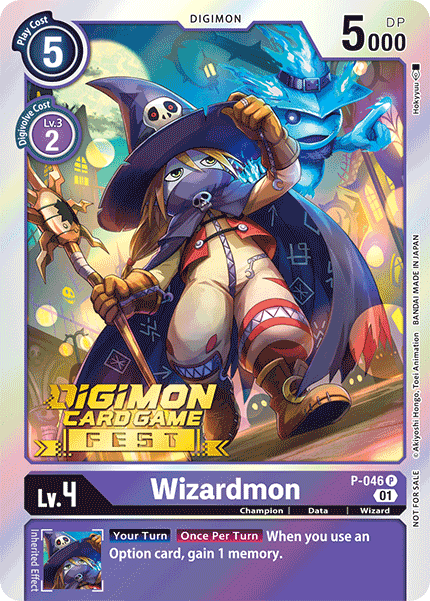 Digimon Card Wizardmon P-046 P (DigiFest)