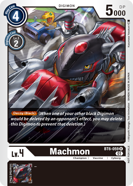 بطاقة Digimon Double Diamond Machmon BT6-059 R