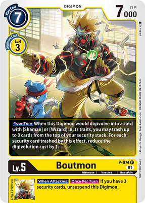 Digimon Card Boutmon P-074 P