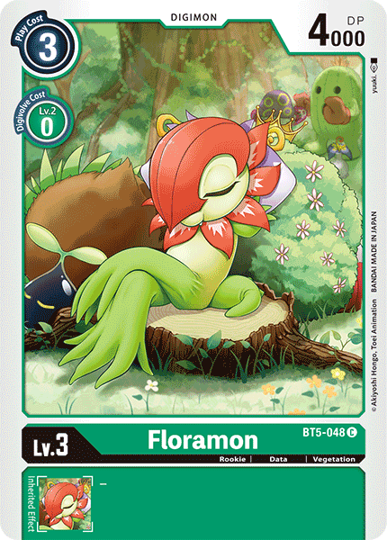 Digimon Card Battle of Omni Floramon BT5-048 C