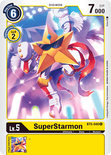 Digimon Card Battle of Omni SuperStarmon BT5-040 U