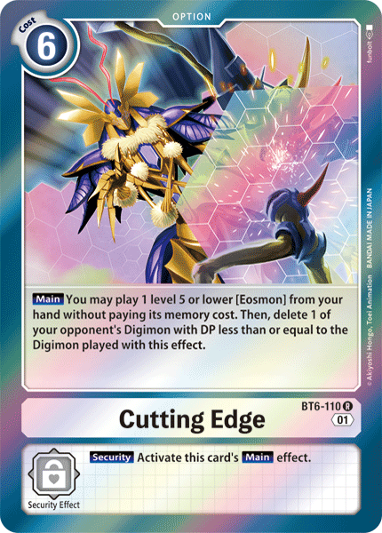 بطاقة Digimon Double Diamond Cut Edge BT6-110 R.