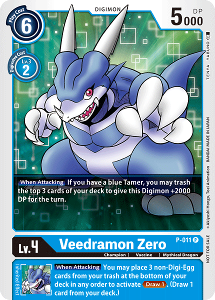 Digimon Card Veedramon Zero P-011 P