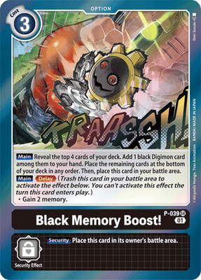 Digimon Card Black Memory Boost! P-039 P