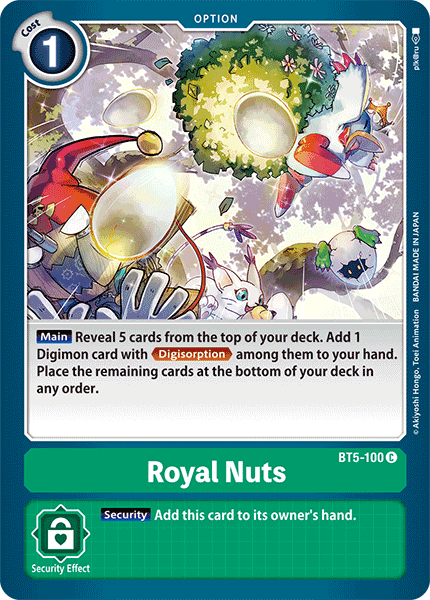 Digimon Card Battle of Omni Royal Nuts BT5-100 C