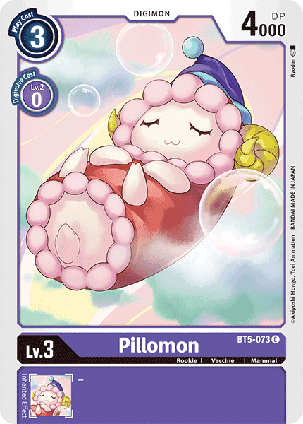 Digimon Card Battle of Omni Pillomon  BT5-073 C