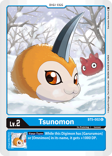 Digimon Card Battle of Omni Tsunomon BT5-002 U