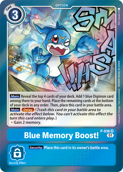 Digimon Card Blue Memory Boost! P-036 P