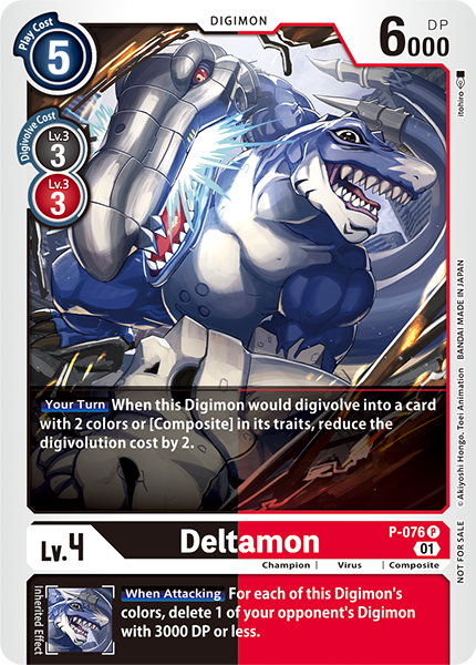 Digimon Card Deltamon P-076 P