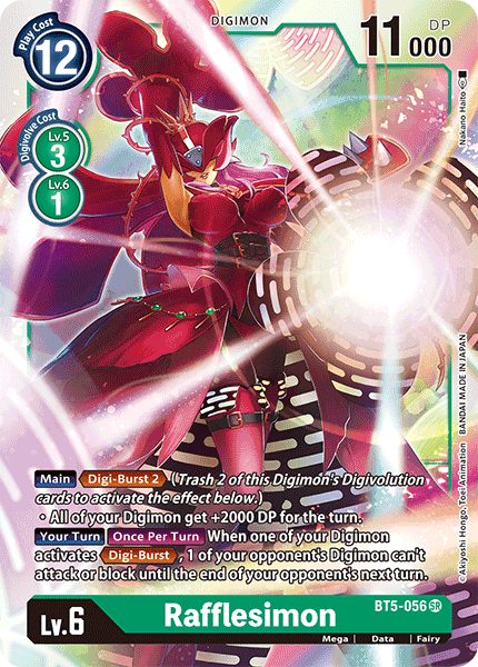 Digimon Card Battle of Omni Rafflesimon BT5-056 SR