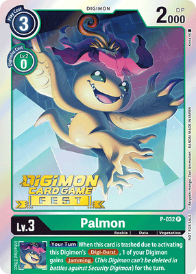 Digimon Card Palmon P-032 P (DigiFest)